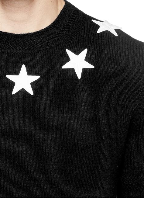 givenchy star sweater wool